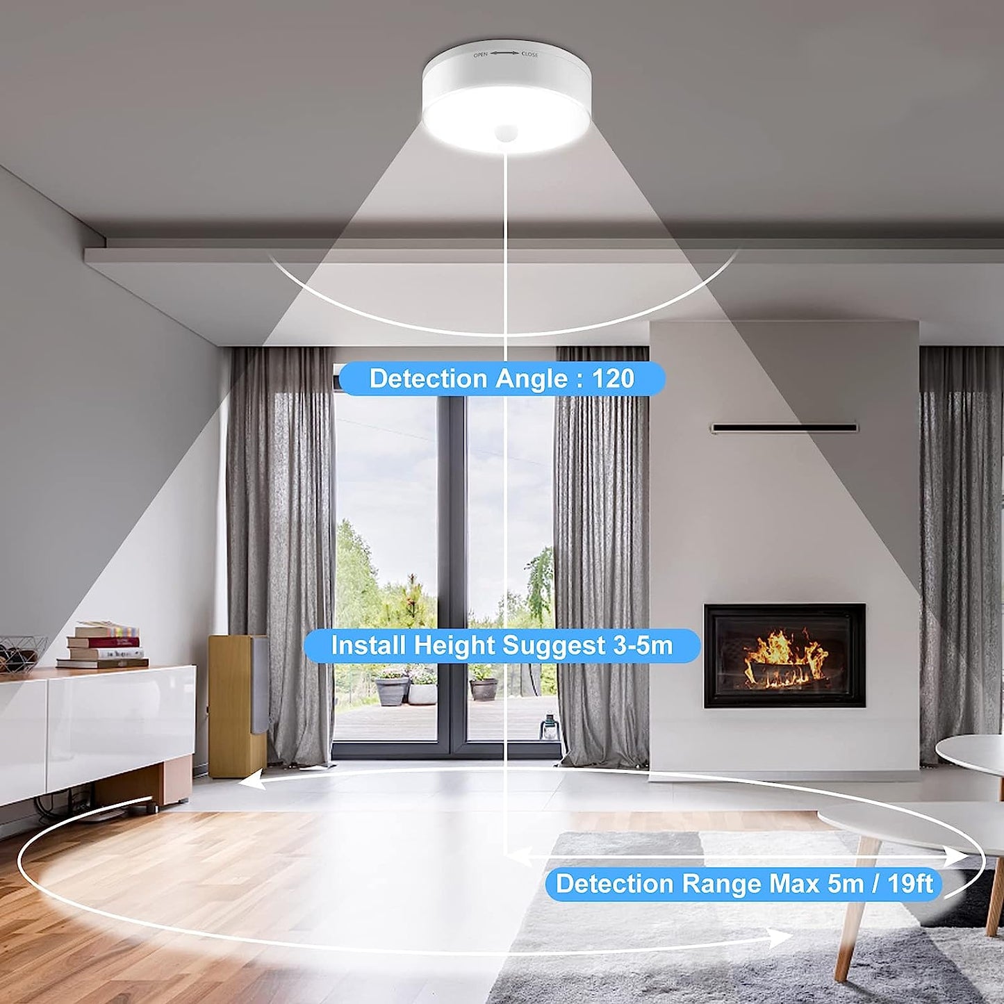 Battery-Powered Motion Sensor Light